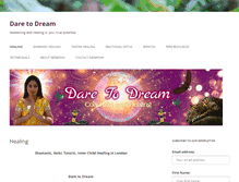 Tablet Screenshot of daretodreamcoach.com